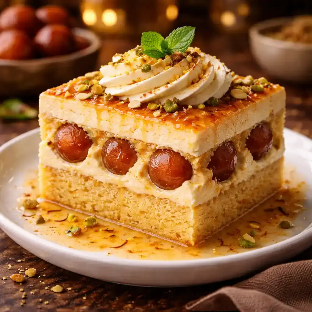 Gulab Jamun Brulee at Hashtag India